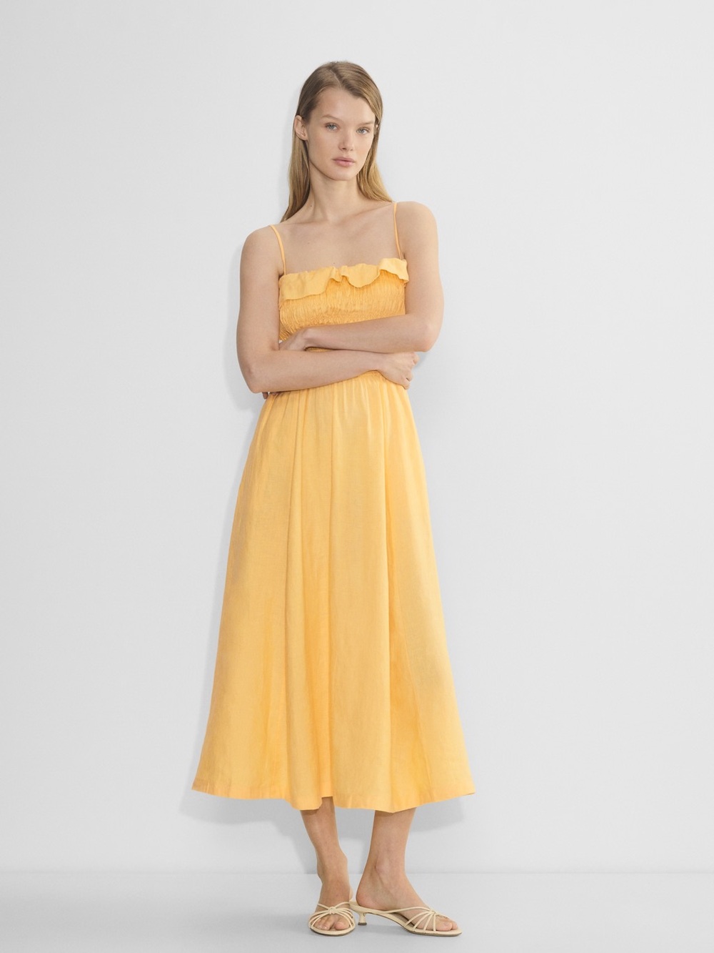 NWT Aritzia Wilfred
Portea Linen Dress - Picture 1 of 14